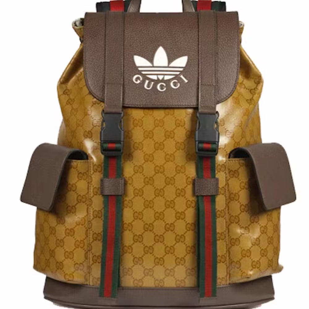 Gucci Brown and Tan Heritage Backpack